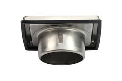 Grille frontale en acier inoxydable 125mm avec ailettes d'entrée hautes mobiles - EL-SS-OP125 SS