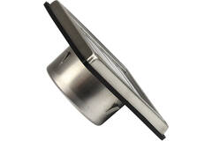 Grille frontale en acier inoxydable 125mm avec ailettes d'entrée hautes mobiles - EL-SS-OP125 SS