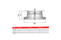 Soupape d'échappement de ventilation 80mm avec ressorts métalliques - SAV-C80 RAL9010