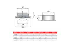 Vanne de ventilation 125 mm en métal - S-DVS125 RAL9010