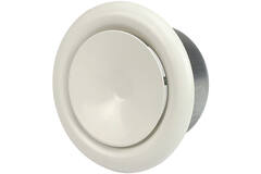 Vanne de ventilation 125 mm en métal - S-DVS125 RAL9010