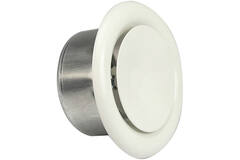 Vanne de ventilation 125 mm en métal - S-DVS125 RAL9010