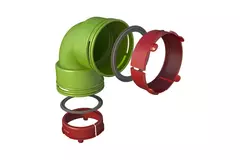 Ubbink Air Excellent Kit 48C coude 90