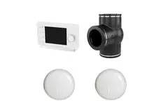 Ubbink kit RF 0.53 horloge de régulation vanne 3 voies 2 x capteur CO²