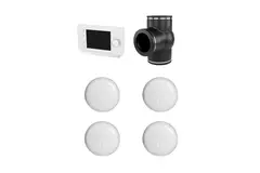 Kit Ubbink RF 0,49 Vanne 3 voies commande horloge 4x capteur CO²