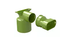 Ubbink Air Excellent 35SC adaptateur valve 125 1x90°