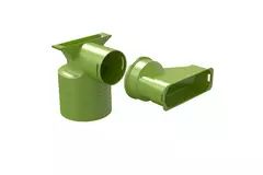 Ubbink Air Excellent 45SC adaptateur valve 125 1x90°