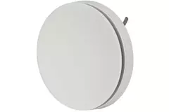 Bouche de soufflage plastique 125 mm RAL 9003 avec clips à ressorts et déflecteur - I-Valve Rondo 125
