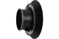 Bouche VMC Imaginair grande Ø 125 mm - ressorts + anneau de montage - noir