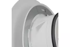 Bouche VMC Imaginair grande Ø 125 mm - ressorts + anneau de montage - blanc