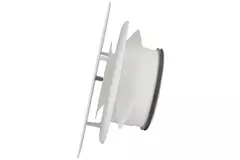 Bouche VMC Imaginair carrée Ø 125 mm - ressorts + anneau de montage - blanc