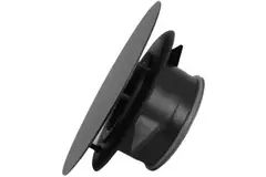 Bouche VMC Imaginair grande Ø 125 mm - ressorts + anneau de montage - noir