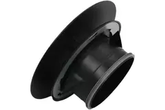 Bouche VMC Imaginair grande Ø 125 mm - ressorts + anneau de montage - noir