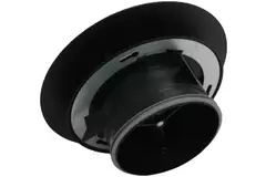 Bouche VMC Imaginair grande Ø 125 mm - ressorts + anneau de montage - noir