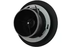 Bouche VMC Imaginair grande Ø 125 mm - ressorts + anneau de montage - noir