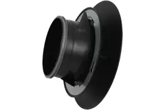 Bouche VMC Imaginair grande Ø 125 mm - ressorts + anneau de montage - noir