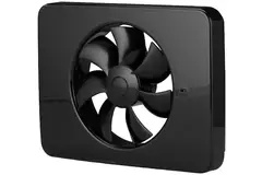 Vmc salle de bain Vent-Axia Lo-Carbon iQ de design plat NOIR Ø 100 - 125 mm