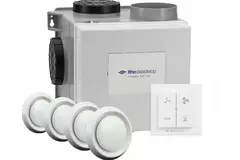 Itho Daalderop CVE-S ECO Optima Inside High Performance Package HP 415 m³/h + sonde d'humidité + sonde de CO2 + RFT-N Auto control + 4 valves - perilex plug