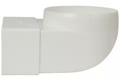 Coude vertical rectangulaire en plastique à 90° Ø 100 mm 110 x 55 - KLD