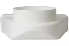 Coude vertical rectangulaire en plastique à 90° Ø150mm - 220x90mm KLD29-150