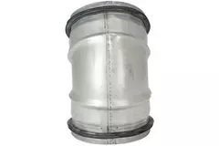 Coude spiralé court rond 45° Ø 80 mm pour conduit rigide galvanisé