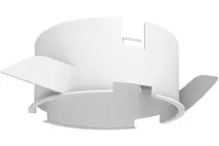 Douille de montage pour bouche vmc Vent-Axia UniflexPlus RV (collier RVK) - blanc 125mm