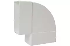 Coude horizontal rectangulaire en plastique à 90° 110 x 55 - KLH