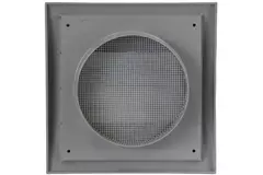 Grille de surpression à lamelles 190 x 190 mm diamètre : 125 gris - ND12ZP