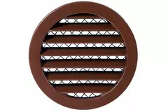 Grille aluminium Ø 100 mm marron - MRA100B - RAL8016