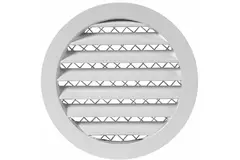 Grille aluminium Ø 100 mm blanc - MRA100W - RAL9016