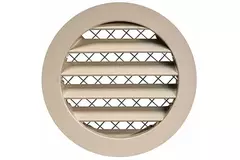 Grille aluminium Ø 100 mm beige - MRA100Y - RAL1015