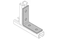 Winkel 35/36 90 Grad 4-Loch (Ø10,5mm) verzinkt für Hängeschiene