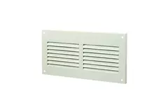 Grille à fente rectangulaire en métal 200 x 100 blanc - MR2010