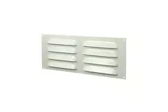 Grille à fente rectangulaire en métal 260 x 105 blanc - MR26105