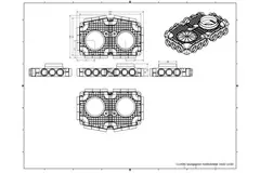 Boîte de sous-distribution Vent-Axia Uniflexplus 18x Ø69mm raccordement latéral avec embout Ø160mm