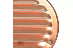 Grille de ventilation métal ronde Ø 200 mm cuivre - MR200Cu