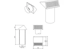 Conduit mural Thermoduct 180 mm