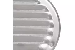 Grille de ventilation métal rond Ø 200 mm zinc - MR200ZN