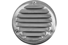 Grille de ventilation métal rond 100 mm aluminium - MR100AL