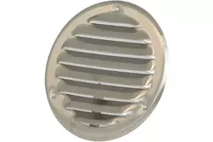 Grille de ventilation métal ronde Ø 125 mm acier inoxydable - MR125i