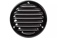 Grille de ventilation métal ronde 100 mm noir - MR100M - RAL9005
