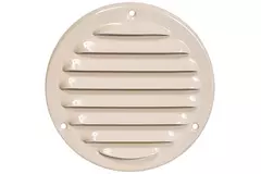 Grille de ventilation métal ronde 100 mm beige - MR100Y - RAL1015