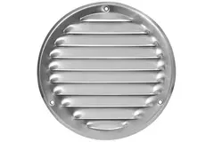 Grille de ventilation métal ronde Ø 125 mm acier inoxydable - MR125i