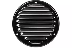 Grille de ventilation métal ronde Ø 125 mm noir - MR125M - RAL9005