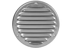 Grille de ventilation métal ronde 100 mm gris - MR100P - RAL9006
