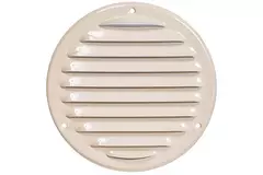 Grille de ventilation métal ronde Ø 125 mm beige - MR125Y - RAL1015