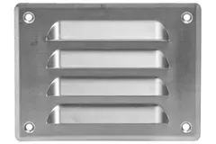 Grille de ventilation métallique carrée 140x105 mm aluminium - MR14105Al