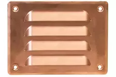 Grille de ventilation métallique carrée 140x105 mm cuivre - MR14105Cu