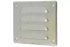 Grille de ventilation métallique carrée 140x105 mm acier inoxydable - MR14105