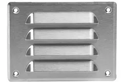 Grille de ventilation métallique carrée 140x105 mm acier inoxydable - MR14105